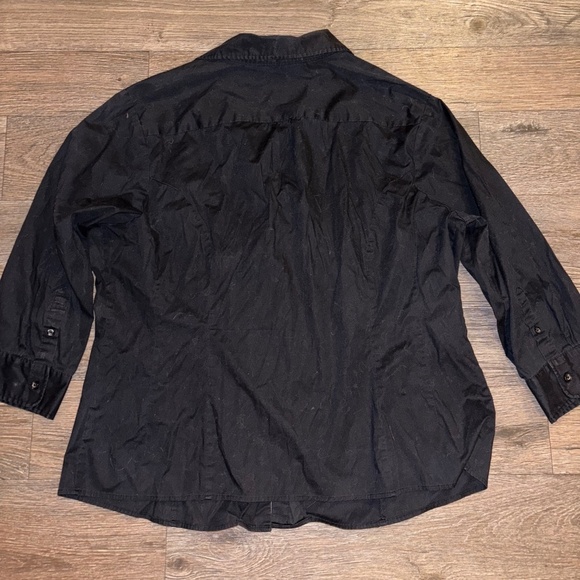 Lee riders ladies xl black button down top - Picture 3 of 9
